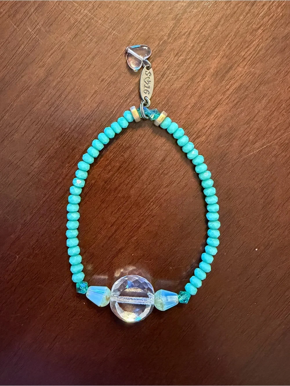 Sabika Turquoise Beaded Stretch Bracelet